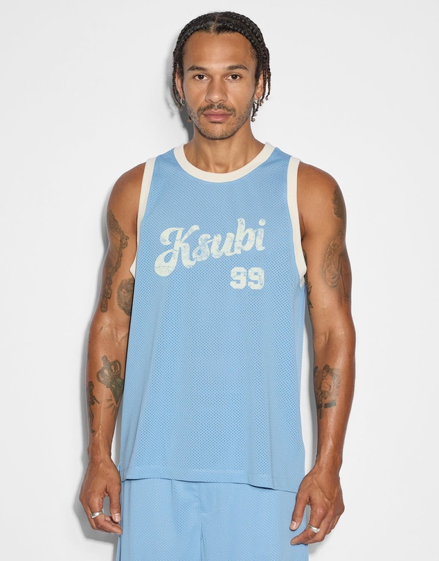 Ksubi - Clubhouse Pick Up Singlet Blue