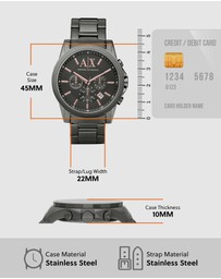 Armani Exchange - Silver Tone Chronograph Watch