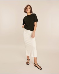 AERE - Column Knit Maxi Skirt