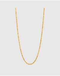 Najo - Quadrille Yellow Gold Necklace (45cm+ext)