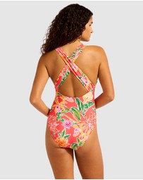 Seafolly - Hothouse Flowers V Neck One Piece Swimsuit