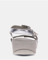 Mia Vita - Florini Platform Sandal - White/Silver