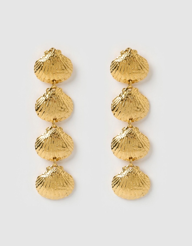 Miz Casa and Co - Seria Shell Drop Stud Earrings
