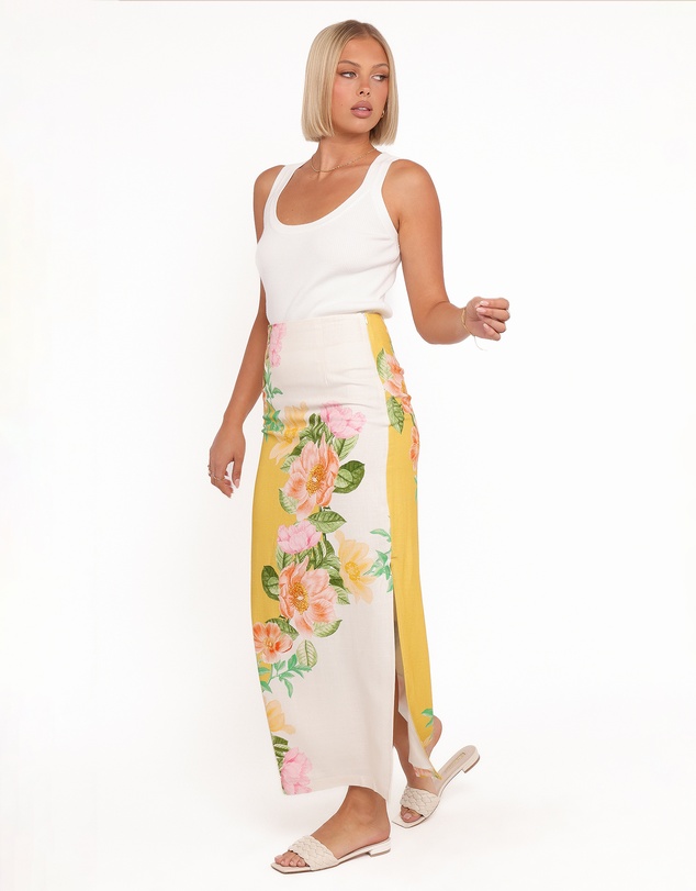 Petal & Pup - Peta Maxi Skirt - Yellow Poppy