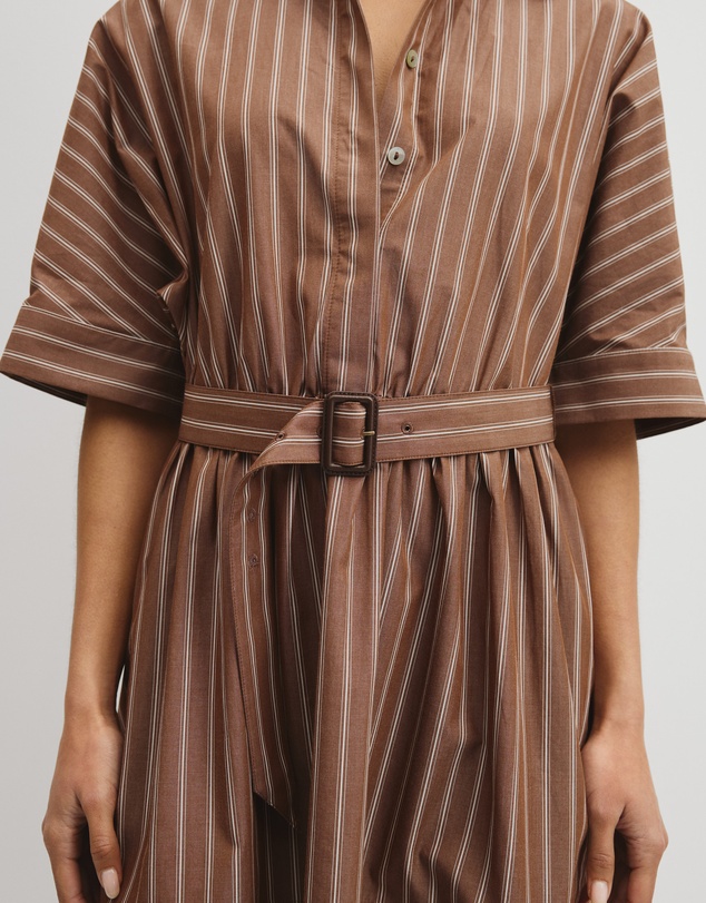 Country Road - Belted Mini Shirt Dress