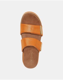 Vionic - Brandie Flatform Slide - Marmalade Metallic