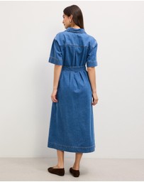The Fated - Kate Denim Midi Dress