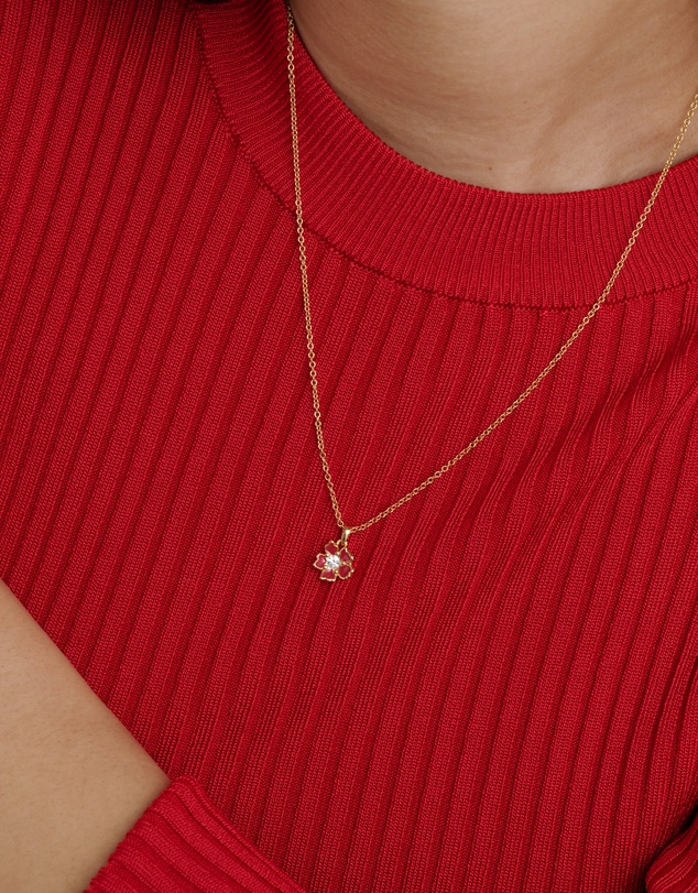 Ted Baker - PETIIES: Painted Flower Pendant Necklace