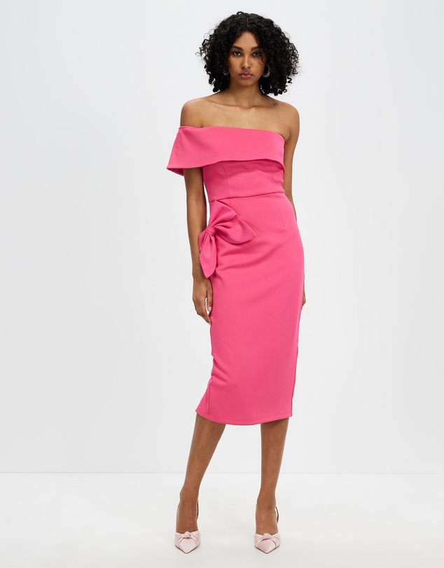 Romance by Honey and Beau - Serena Bow Midi Dress