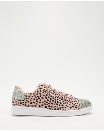 Holster - Stardust Glitter Sneakers - Blush Cheetah - Women's