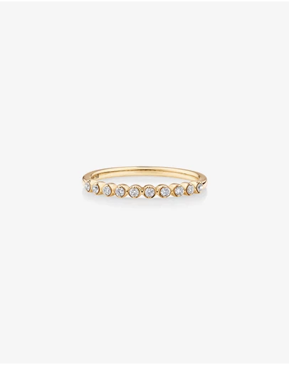 Michael Hill - Wedding Ring with 0.15 Carat TW Diamonds in 14kt Yellow Gold