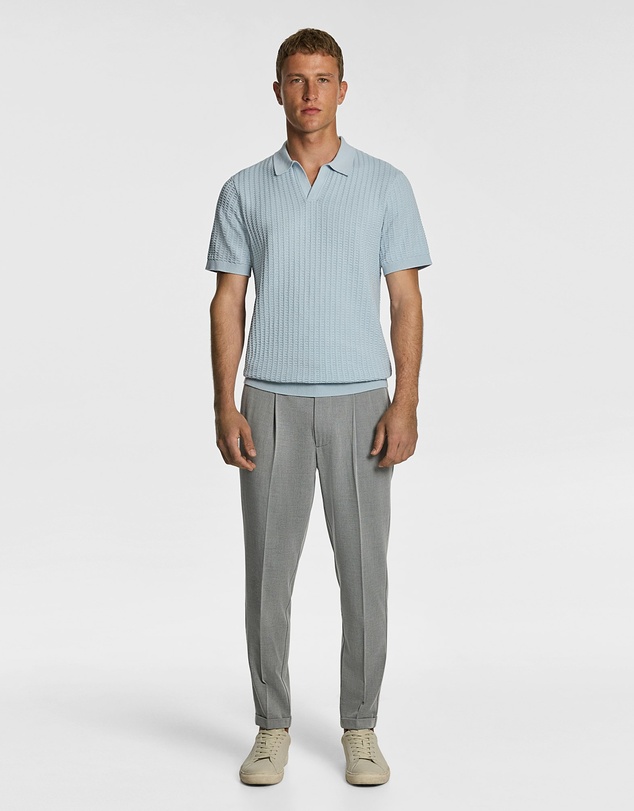 yd. - Salford Knitted Polo Shirt
