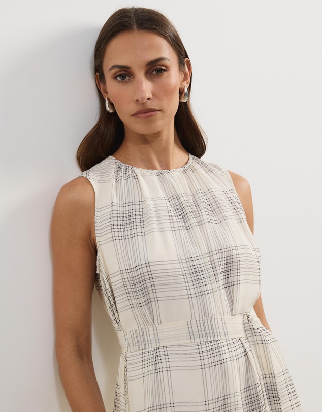 Atmos&Here - Aura Check Midi Dress
