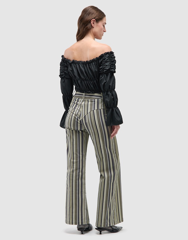 Laagam - Holly Corduroy Striped Pants