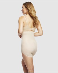 Naomi & Nicole - Sidekick High-Waist Slanted Hem High Leg Shapewear Short