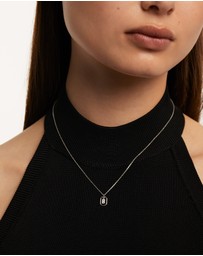PDPAOLA - Mini Letter B Silver Necklace