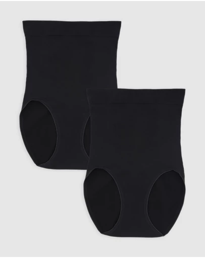 Ambra - 2 Pack Powerlite Hi Waisted Brief