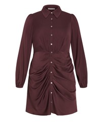 City Chic - Lianna Gathered Midi Dress