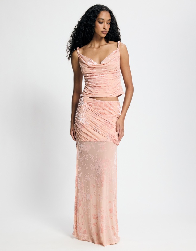 Lover - Carlene Burnout Maxi Skirt