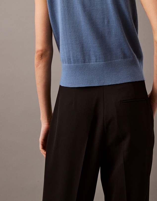Calvin Klein - Relaxed Crepe Pleated Pants