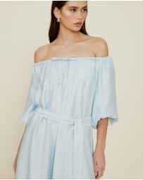 The Fated - Adjustable Neck Midi Dress