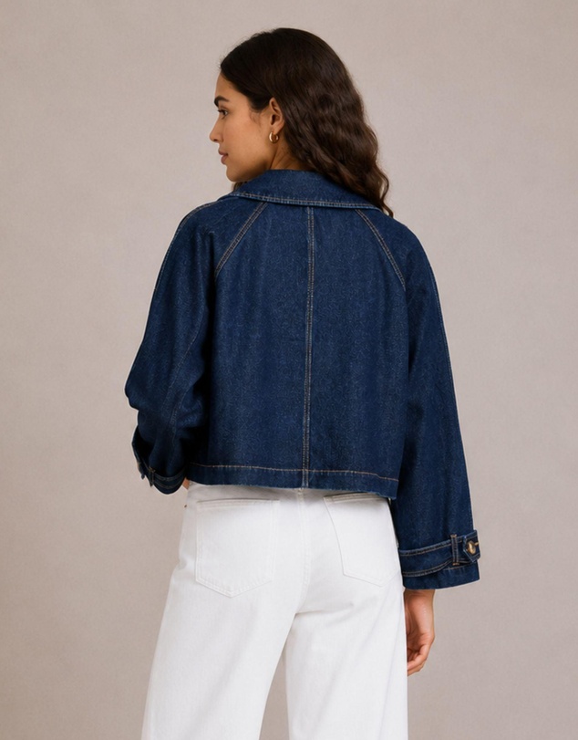 Vero Moda - Lelou Cropped Denim Jacket