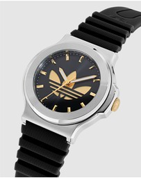 adidas Originals - Expression Three Steel Black Silicone Watch