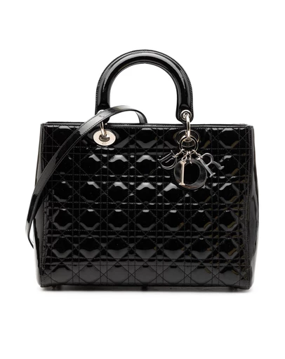Pre-Loved by Azura Reborn - Pre-Loved Large Patent Cannage Lady Dior