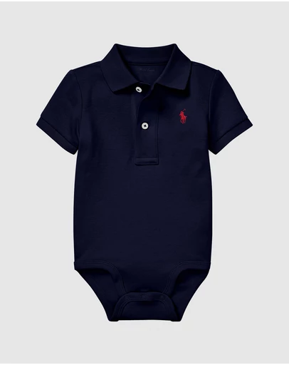 Polo Ralph Lauren - Soft Cotton Polo Bodysuit - Babies