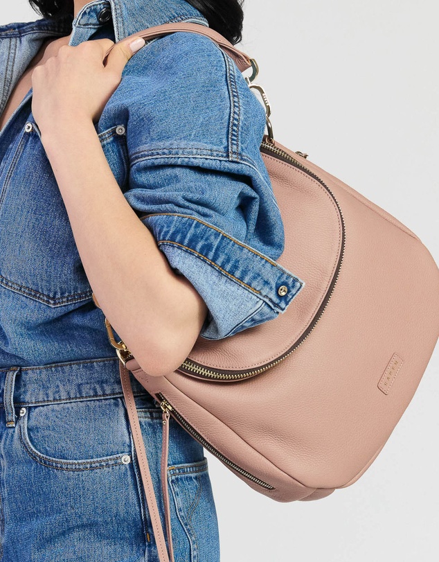 SABEN - Frankie Leather Handbag Rosewater