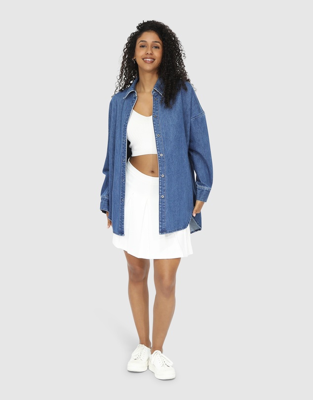 Belle & Bloom - Into Him Oversized Denim Shirt