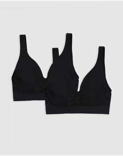 Ambra - 2 Pack Bare Essentials Recycled Nylon Shaper Bra
