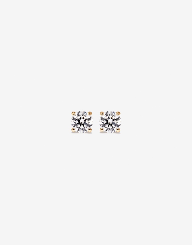Michael Hill - 0.50 Carat TW Laboratory-Grown Diamond Solitaire Stud Earrings in 14kt Yellow Gold