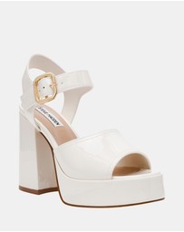 Steve Madden - Soho White Patent Heels