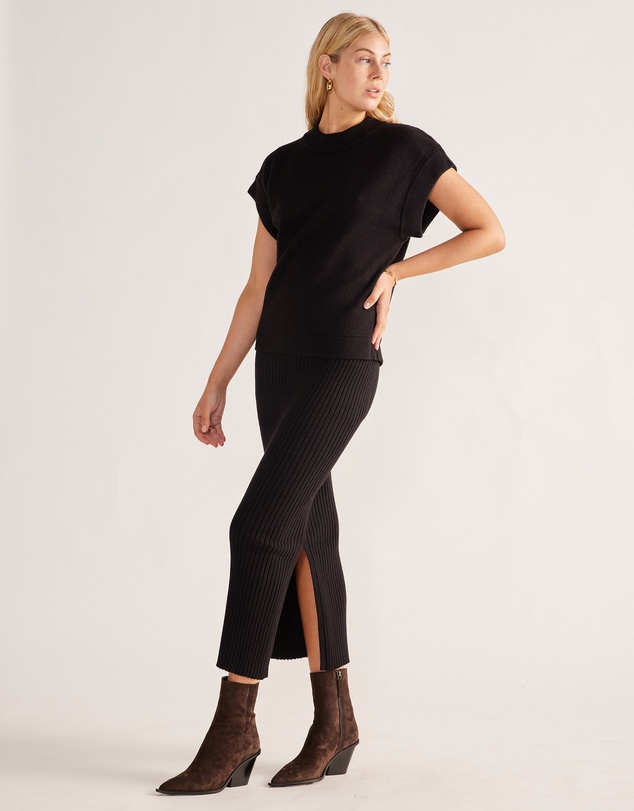 MOS The Label - Wistful Knit Midi Skirt