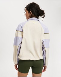Upstate - Upstate Spray Jacket - Cream / Lavender