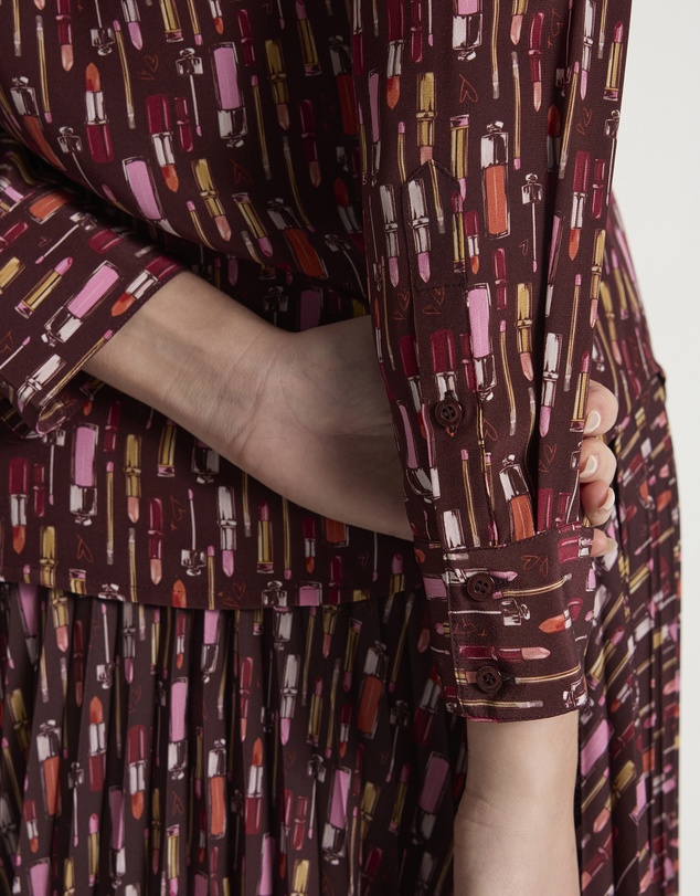 Marcs - Our Lips Are Sealed Silk Shirt