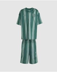 adidas Originals - Adidas Minecraft Oversized Short Tee Set - Kids