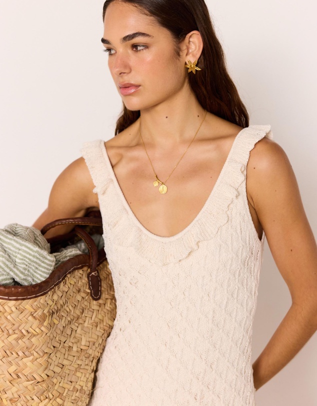 MINKPINK - Sabine Pointelle Midi Dress