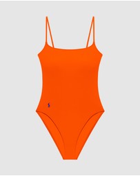 Polo Ralph Lauren - Kennedy Spaghetti Strap One-Piece Swimsuit