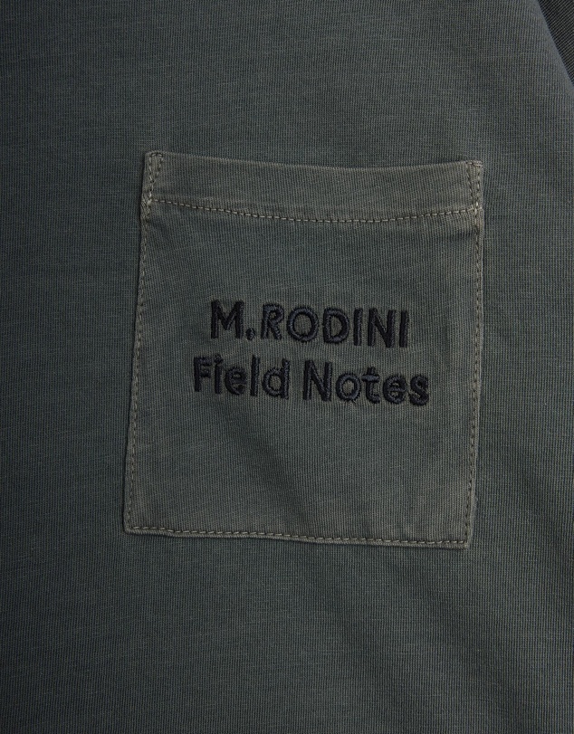Mini Rodini - M.Rodini Field Notes Embroidered LS Tee - Babies-Teens