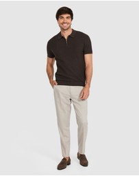 Tarocash - Darius Zip Knit Polo