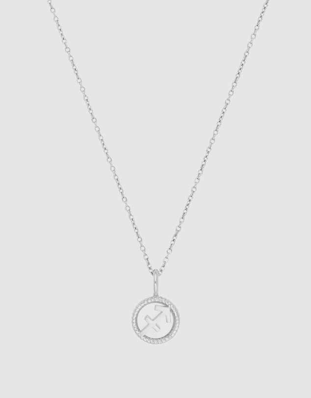 Wanderlust + Co - Sagittarius Zodiac Mother of Pearl 925 Sterling Silver Pendant
