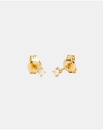 By Charlotte - Moonlight Pearl Stud Earrings