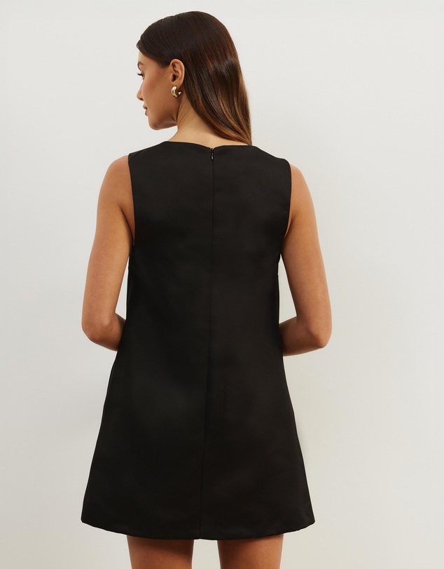 Atmos&Here - Poppy Structured Satin Mini Dress