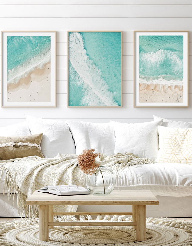 Olive et Oriel - Sand to Sea Bondi Art Print