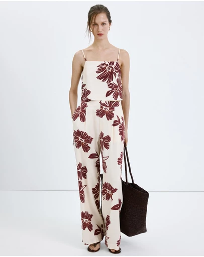 M.N.G - Floral Print Spaghetti Strap Top