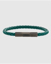 Aston Martin - TKS Gun and Podium Green Braided Leather Bracelet