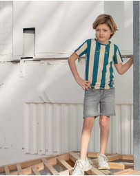 Quapi - Fergus Stripe T-Shirt - Kids-Teens