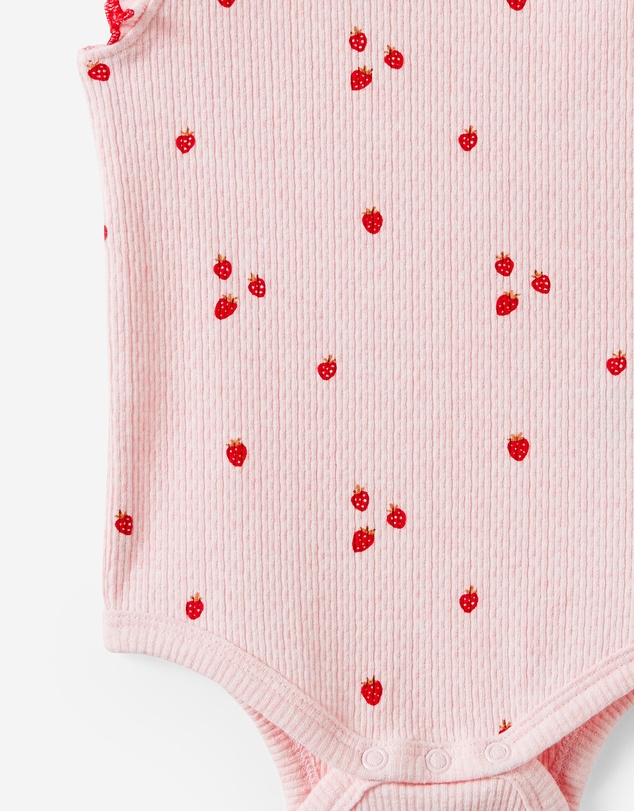 Cotton On Kids - Organic Pointelle Flutter Bubbysuit